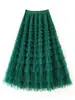 Falda de Malla para Pastel Europea y Americana Transfronteriza AliExpress Amazon Falda Multicapa Industria Pesada Falda Larga con Forma A Gran Oscilación