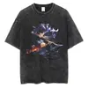 AliExpress Transfronteiriço 2025 Quente Anime Anime Upgrade Sung Jinwoo Camiseta Estampada Masculina e Feminina Camiseta Clássica