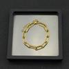 Collar de cadena gruesa francesa para mujer Moda europea y americana bloguera ins con estilo frío cadena de clavícula de acero de titanio cadena para suéter para mujer