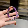 2025 Pulseira de Pérola Roxo Lavanda Ametista Natural Feminina Luxo Leve Temperamento Exquisito Mais Fácil de Combinar Pulseira Melhor Amiga