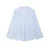 2026 Estilo Europeu e Americano Transfronteiriço Aliexpress Venda Quente Moda Camisa de Bolso Xadrez Solta com Bolso Listrado