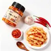 Brotes de bambú picantes instantáneos, un acompañamiento para las comidas, brotes de bambú rallados, una especialidad de Hunan, vegetales encurtidos, vegetales fermentados, vegetales sazonados, brotes de bambú y pimiento crujientes, enlatados