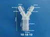 Conector de Pagoda de Diámetro Variable Tipo Y de PP, Conector de Tres Vías de Plástico, Conector de Tubería de Agua, Distribuidor de Agua, Conector de Conversión para Manguera
