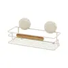 Huazhen Rack de Armazenamento de Ferro-Madeira Pendurado de Múltiplas Camadas para Chão Sem Furos Porta-Papel Toalha Banheiro Rack de Armazenamento para Banheiro