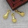 Joyería DIY Cobre Chapado en Oro 24K Conservación del Color 10*4*2.5mm Colgante con Forma de Gota de Agua Borla Accesorio B2021
