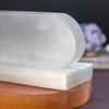 Placa decorativa de yeso natural de selenita para yoga, cristal, marroquí