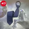 Gravata de Zíper em Sarja Grossa para Homens, Estilo Executivo, Não Precisa Amarrar, Roupa Formal, Preto, Azul Marinho, Vinho, Cinza Escuro, Amarrada à Mão