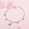Pulsera para Mujer Estilo Japonés-Coreano Lazo Dulce Estilo Japonés y Coreano Simple Lindo Estilo Mori Juego de Diamantes Joyería de Mano para Niñas