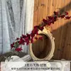 Flores Artificiais Vermelhas para Celebrações de Casamento, Flores Artificiais para Salões de Casamento, Decoração de Casa, Buquês Artificiais de Rosa, Enfeites de Flores de Seda