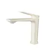 Torneira Criativa Nova Branca Leitoso Simples de Cobre para Lavatório Doméstico Torneira Quente e Fria tipo Bolha para Instalação sob a Bancada