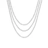 Collar de Cadena con Cuentas de Galaxia para Mujer, Cadena Sencilla, Estilo Básico, Versátil para el Uso Diario, Collar en Capas de Accesorios Transfronterizos