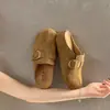 Mocasines cerrados estilo Birkenstock retro con diseño de dedo dividido falso para mujer, nuevas pantuflas tipo slip-on para otoño e invierno 2026
