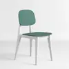 Silla de Plástico con Respaldo Creativo Macaron Nórdico para Uso en Casa, Silla de Comedor de Lujo Ligero, Silla de Ocio Moderna y Simple, Apilable