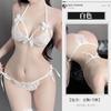 Lencería Sexy Lin Lin Ting, Estilo Sexy de Encaje de Tres Puntos, No Necesita Quitarse, Tentación Apasionada, Pijama para Senos Pequeños, Entrega en la Cama 8037