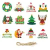 Novas Decorações de Natal, Cenas com Bandeiras, Arranjos de Atmosfera, Fitas Floridas, Pingentes, Decorações, Pingentes, Bandeiras Coloridas