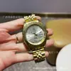 Relógio Rolex Datejust com Aro Canelado, Estilo Clássico, Relógio Mecânico Automático, Pulseira de Aço, Relógio de Pulso à Prova d'Água para Negócios