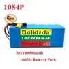 Pacote de Bateria de Lítio 18650 de Alta Potência 10S4P 100Ah Adequado para Veículo Elétrico Bicicleta Motocicleta + 42v2a