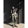 Jeans Camuflaje Street Americanos para Hombres y Mujeres Rectos Corte Limpio Versátiles Ropa de Trabajo Pantalones de Pierna Ancha Casuales para el Trabajo para Hombres