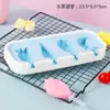 Molde de Sorvete de Silicone de Grau Alimentício para Uso Doméstico para Fazer Picolés, Sorvetes, Moldes de Palito de Queijo de Desenho Animado para Crianças