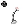 Nuevo Stud Curvo para Labio en Forma de T Aurora Degradado F136 Material G23 Joyería para Piercing Exportación Directa Venta al por Mayor
