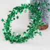 Decoraciones navideñas alambre de estrella árbol de Navidad accesorios de decoración DIY alambre de cinta navideña enredadera de pentagrama