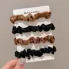 Elástico de Borracha Altamente Elástico e Durável Corda de Cabelo, Elástico de Cabelo Francês de Pequeno Intestino de Alta Qualidade, Acessórios de Cabelo de Bola, Faixa de Cabeça de Bainha de Couro para Adultos para Mulheres