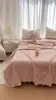 Versão Coreana de 2026 Renda Francesa Estampa Floral Mãe-Filho Algodão Puro Gaze Dupla Camada Colcha de Verão Estilo Princesa Fresco Colcha Refrescante de Verão