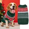 Suéter para cães padrão vintage Padrão xadrez alce lapela de malha design moda quente roupas clássicas para animais de estimação
