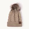 Chapéu quente estilo coreano feminino proteção auricular à prova de frio todos os jogos couro padrão bola de pelo chapéu de malha masculino japonês outono e inverno nova moda chapéu