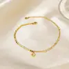 Exquisita Pulsera de Trébol de Cuatro Hojas Color Dorado para Mujer, Modelo Nuevo, No se Desvanece, Joyería de Lujo de Nicho para Mejores Amigas