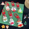 Nova Série de Coelhinhos de Natal Chaveiro Presente de Ano Novo Pingente de Natal Doce e Fofo Pingente de Bolsa