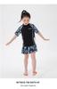 Traje de Dos Piezas con Pantalón Corto de Manga Larga Dividido para Pareja, Estilo Japonés y Coreano, Nuevo 2023, para Niños Niños y Niñas, Traje de Surf para Mujer