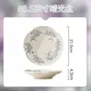 Juego de Plato y Tazón Vintage Estilo Francés para Uso Doméstico, Nuevo Modelo 2026, Regalo de Inauguración de Casa, Combinación de Tazón y Plato de Alta Estética, Vajilla de Cerámica