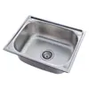 Fregadero de Verduras para el Hogar Lavabo Grande y Pequeño Fregadero de Acero Inoxidable A304 Fregadero para Lavar Platos de Cocina Pileta Piscina para Lavar Verduras Lavabo de un Solo Seno