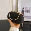 Bolsos de Mujer de Alta Gama Transfronterizos, Bolsos de Noche con Lentejuelas de Comercio Exterior, Diseño de Nicho, Bolso Cruzado de Hombro con Cierre de Hierro Estilo Chino Nuevo