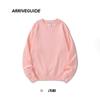 Sudadera Unisex Gruesa de Manga Larga Ag380G de Algodón Terry de Alta Densidad, Cuello Redondo, Estilo Otoño, Estilo Casual Ligero y Maduro