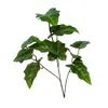Decoração de Casamento Folhas de Trevo de 3 Folhas, Folhas de Pomelo, Folhas de Flores Artificiais, Decoração de Teto para Casamento de Hotel Flores de Seda, Venda por Atacado de Fábrica