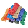 Cuerda de nylon cuerda trenzada cuerda de amarre color blanco cuerda de paraguas tendedero exterior cuerda trenzada cuerda con núcleo de nylon