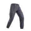 Pantalones Cargo con Cordón de Cincha G-Stone con Múltiples Bolsillos, Color Sólido, Pantalones Jogger para Exteriores y Uso Diario