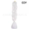 Peluca de Trenza Jumbo Africana Trenza Grande Cuerda de Pelo de Trenza Sucia Colorida Fibra Química Gradiente Trenza Grande Hip Hop Trenza Sucia