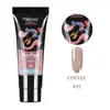 Pegamento para extensión de arte de uñas de cristal de 15ML, sin papel, modelo de extensión de dedo de uña, pegamento de color, 24 colores en stock, suministro de pegamento para esmalte de uñas