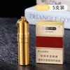 YF-816 Lata de Metal à Prova d'Água para Cigarros Masculino Estojo para 10 Maços Armazenamento Portátil com Chaveiro à Prova de Pressão para Uso Externo Lata Selada
