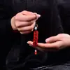 Dinheiro de cinco imperadores Cinnabar Pingente de celular Pingente de bolsa Casais Nova chaveiro Jade Estilo nacional Zen Alto teor Fornecimento