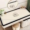 Tapete para Mesa de Cômoda Luxo Leve Quarto de Alto Padrão Tapete para Mesa de Maquiagem Sem Lavar à Prova de Óleo Impermeável Toalha de Mesa para Nail Art Tapete de Mesa