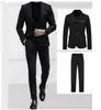 Nuevo Conjunto de Traje para Hombre Transfronterizo de Comercio Exterior, Conjunto de Dos Piezas de Traje Casual de Negocios para Hombres Jóvenes, Ropa Formal para Hombres para Bodas y Cenas
