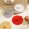 Tampa de Silicone Personalizada para Copo Fabricante Cor Simples Criativa Grau Alimentício À Prova de Vazamento Desenho Animado Fofo Tampa de Copo Selada Tampa Universal para Copo de Água