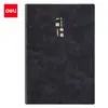Funda de Piel de Oveja Deli Bp152 para Cuaderno A5 80 Hojas Múltiples Colores Disponibles Piel Suave Cuaderno Engrosado