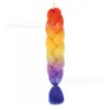 Fibra química de tres colores, cuatro colores, cinco colores, degradado, seda de alta temperatura, trenza grande, trenza jumbo, trenza burbuja, material para trenzas de cabello