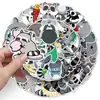 50 pequeños mapaches graffiti transfronterizos dibujos animados animales niños cognitivo goo tarjeta DIY patineta equipaje pegatinas impermeables