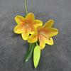 Flor artificial Sunshine Lily, impresión 3D, flor artificial Sunshine Lily, decoración del hogar, hotel, boda, decoración suave